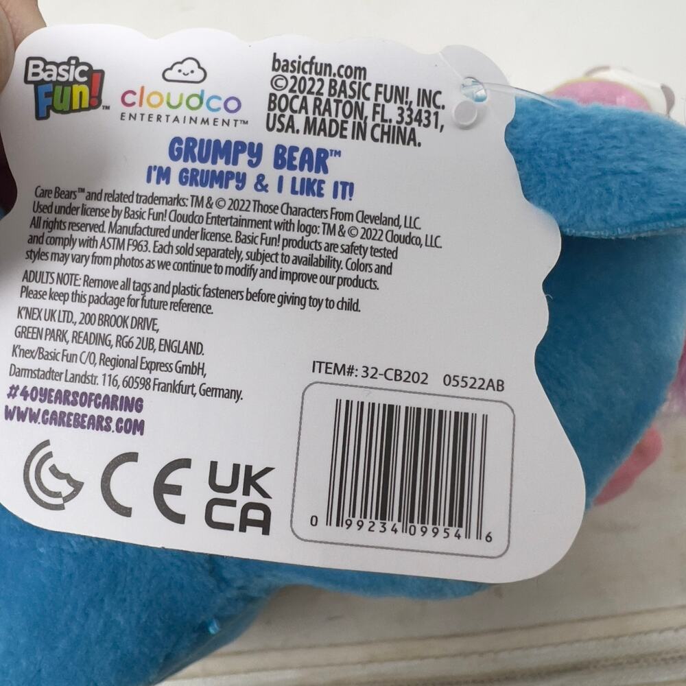 Cares Bears Plush Lot 2022 Grumpy Wish Good Luck Togetherness Basic Fun NWT - Picture 6 of 6